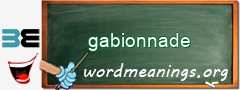 WordMeaning blackboard for gabionnade